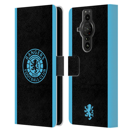 Rangers FC Crest Light Blue Leather Book Wallet Case Cover For Sony Xperia Pro-I