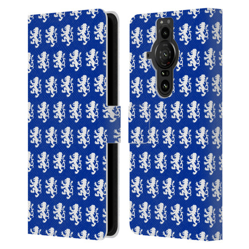 Rangers FC Crest Pattern Leather Book Wallet Case Cover For Sony Xperia Pro-I