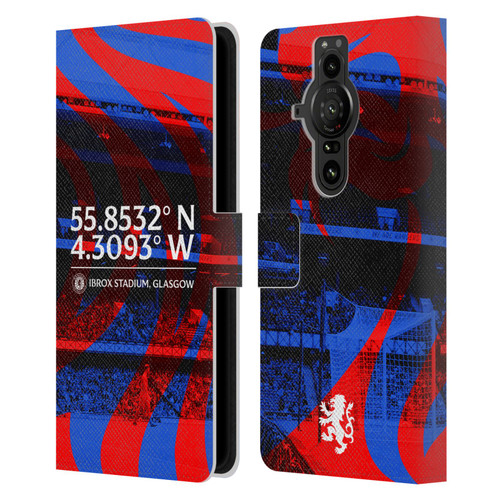 Rangers FC Crest Stadium Leather Book Wallet Case Cover For Sony Xperia Pro-I