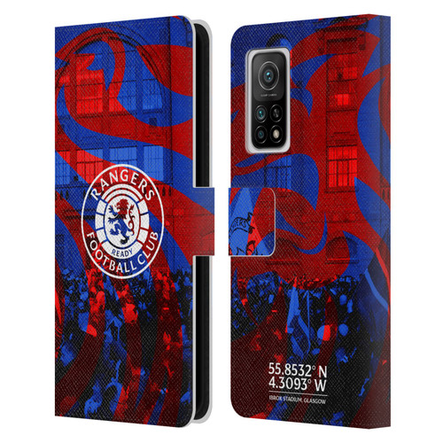 Rangers FC Crest Logo Stadium Leather Book Wallet Case Cover For Xiaomi Mi 10T 5G