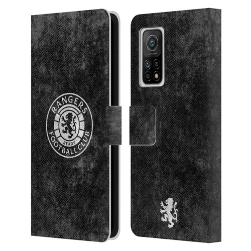 Rangers FC Crest Distressed Leather Book Wallet Case Cover For Xiaomi Mi 10T 5G