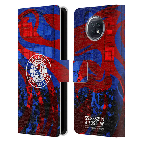 Rangers FC Crest Logo Stadium Leather Book Wallet Case Cover For Xiaomi Redmi Note 9T 5G