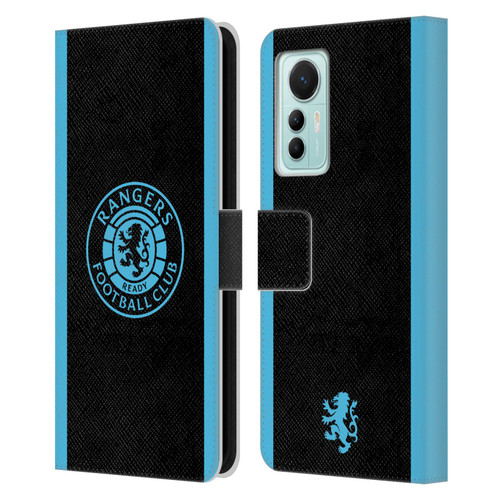 Rangers FC Crest Light Blue Leather Book Wallet Case Cover For Xiaomi 12 Lite