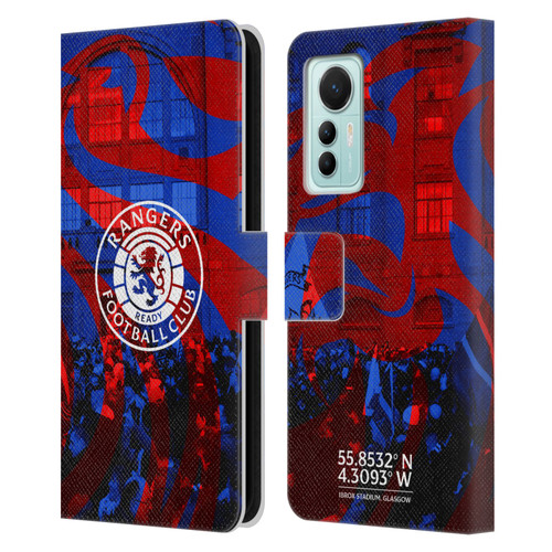 Rangers FC Crest Logo Stadium Leather Book Wallet Case Cover For Xiaomi 12 Lite