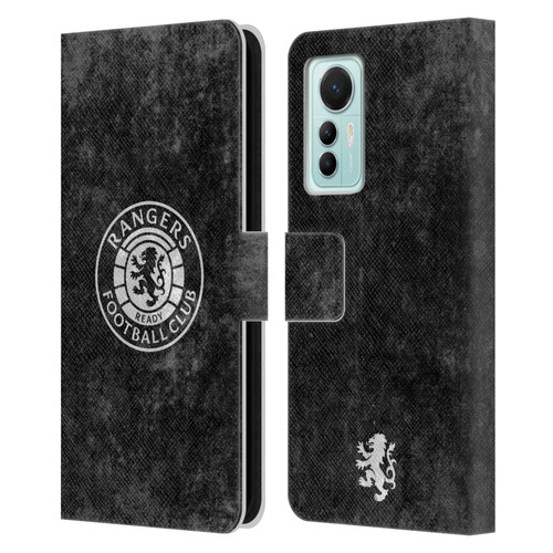 Rangers FC Crest Distressed Leather Book Wallet Case Cover For Xiaomi 12 Lite