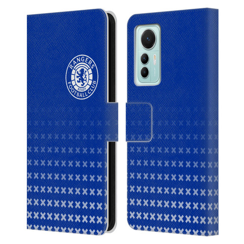 Rangers FC Crest Matchday Leather Book Wallet Case Cover For Xiaomi 12 Lite