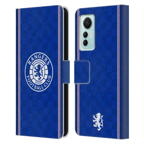 Rangers FC Crest Retro 1989 Home Kit Leather Book Wallet Case Cover For Xiaomi 12 Lite