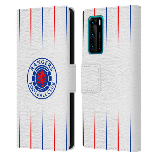Rangers FC 2023/24 Kit Away Leather Book Wallet Case Cover For Huawei P40 5G