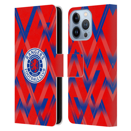 Rangers FC 2023/24 Kit Fourth Leather Book Wallet Case Cover For Apple iPhone 13 Pro