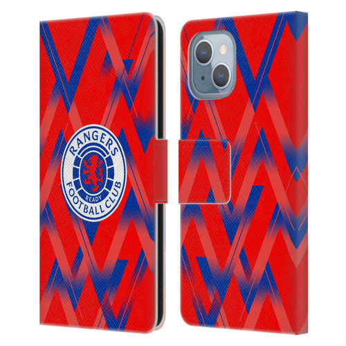 Rangers FC 2023/24 Kit Fourth Leather Book Wallet Case Cover For Apple iPhone 14