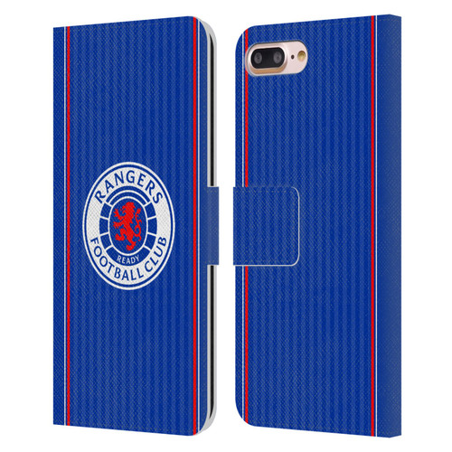 Rangers FC 2023/24 Kit Home Leather Book Wallet Case Cover For Apple iPhone 7 Plus / iPhone 8 Plus