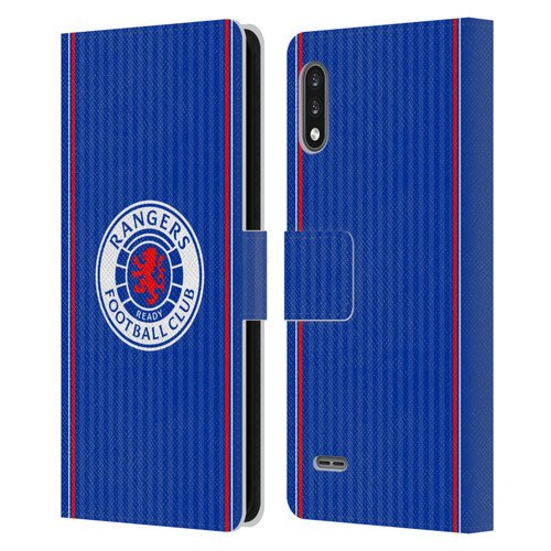 Rangers FC 2023/24 Kit Home Leather Book Wallet Case Cover For LG K22