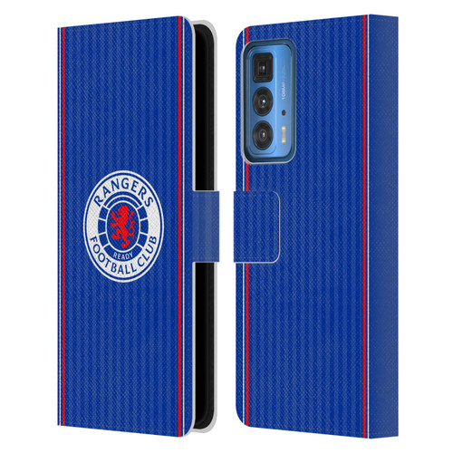 Rangers FC 2023/24 Kit Home Leather Book Wallet Case Cover For Motorola Edge 20 Pro