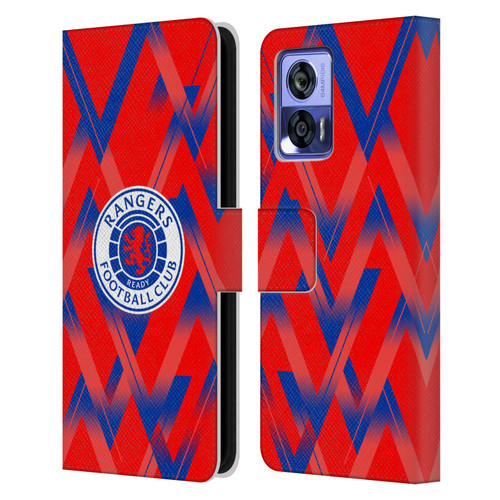 Rangers FC 2023/24 Kit Fourth Leather Book Wallet Case Cover For Motorola Edge 30 Neo 5G