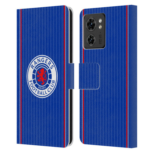 Rangers FC 2023/24 Kit Home Leather Book Wallet Case Cover For Motorola Moto Edge 40