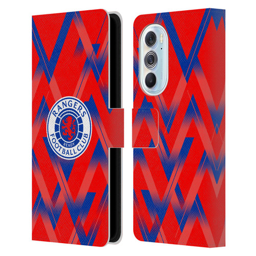 Rangers FC 2023/24 Kit Fourth Leather Book Wallet Case Cover For Motorola Edge X30