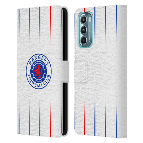 Rangers FC 2023/24 Kit Away Leather Book Wallet Case Cover For Motorola Moto G Stylus 5G (2022)