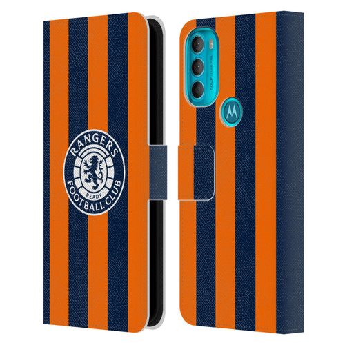 Rangers FC 2023/24 Kit Third Leather Book Wallet Case Cover For Motorola Moto G71 5G
