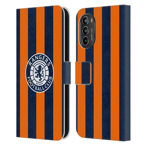 Rangers FC 2023/24 Kit Third Leather Book Wallet Case Cover For Motorola Moto G82 5G