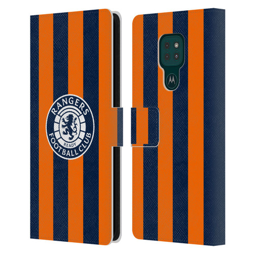 Rangers FC 2023/24 Kit Third Leather Book Wallet Case Cover For Motorola Moto G9 Play