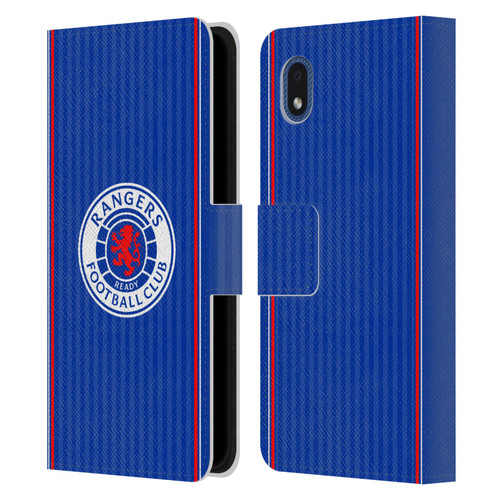 Rangers FC 2023/24 Kit Home Leather Book Wallet Case Cover For Samsung Galaxy A01 Core (2020)
