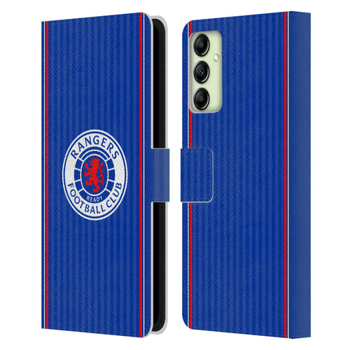 Rangers FC 2023/24 Kit Home Leather Book Wallet Case Cover For Samsung Galaxy A14 5G