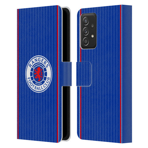 Rangers FC 2023/24 Kit Home Leather Book Wallet Case Cover For Samsung Galaxy A52 / A52s / 5G (2021)