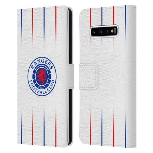 Rangers FC 2023/24 Kit Away Leather Book Wallet Case Cover For Samsung Galaxy S10+ / S10 Plus