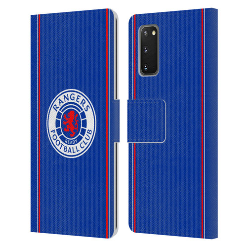 Rangers FC 2023/24 Kit Home Leather Book Wallet Case Cover For Samsung Galaxy S20 / S20 5G