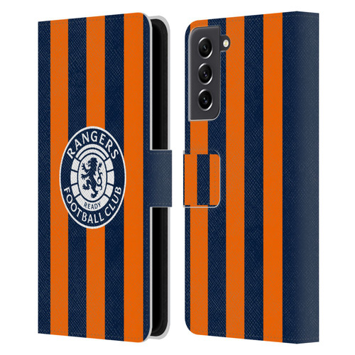 Rangers FC 2023/24 Kit Third Leather Book Wallet Case Cover For Samsung Galaxy S21 FE 5G