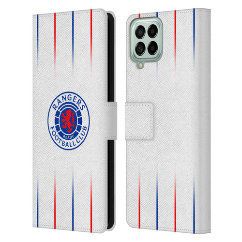 Rangers FC 2023/24 Kit Away Leather Book Wallet Case Cover For Samsung Galaxy M53 (2022)