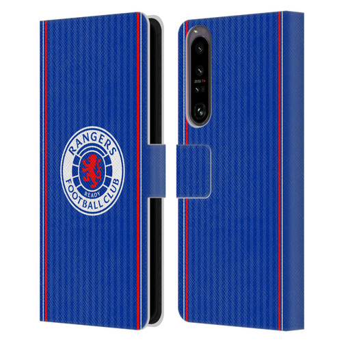 Rangers FC 2023/24 Kit Home Leather Book Wallet Case Cover For Sony Xperia 1 IV
