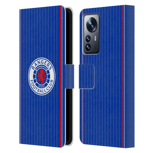 Rangers FC 2023/24 Kit Home Leather Book Wallet Case Cover For Xiaomi 12 Pro