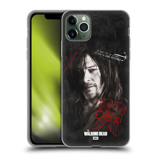 AMC The Walking Dead Daryl Dixon Iconic Grafitti Soft Gel Case for Apple iPhone 11 Pro Max