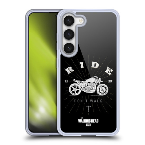 AMC The Walking Dead Daryl Dixon Iconic Ride Don't Walk Soft Gel Case for Samsung Galaxy S23 5G