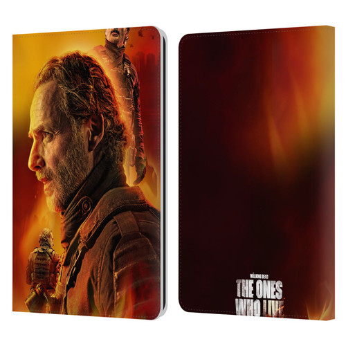 The Walking Dead: The Ones Who Live Key Art Rick Leather Book Wallet Case Cover For Amazon Kindle Paperwhite 1 / 2 / 3