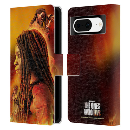 The Walking Dead: The Ones Who Live Key Art Michonne Leather Book Wallet Case Cover For Google Pixel 8