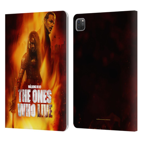 The Walking Dead: The Ones Who Live Key Art Poster Leather Book Wallet Case Cover For Apple iPad Pro 11 2020 / 2021 / 2022