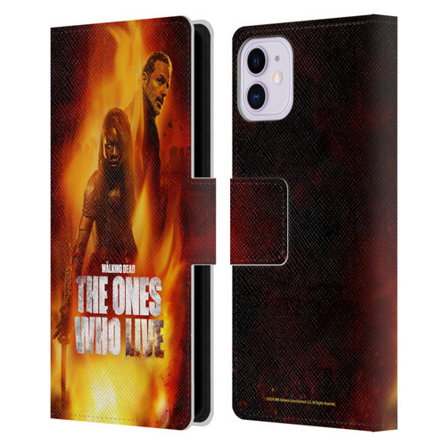 The Walking Dead: The Ones Who Live Key Art Poster Leather Book Wallet Case Cover For Apple iPhone 11