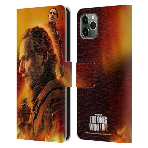The Walking Dead: The Ones Who Live Key Art Rick Leather Book Wallet Case Cover For Apple iPhone 11 Pro Max