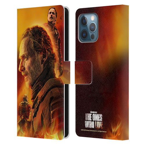The Walking Dead: The Ones Who Live Key Art Rick Leather Book Wallet Case Cover For Apple iPhone 12 Pro Max