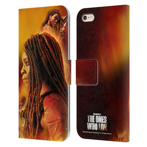 The Walking Dead: The Ones Who Live Key Art Michonne Leather Book Wallet Case Cover For Apple iPhone 6 Plus / iPhone 6s Plus