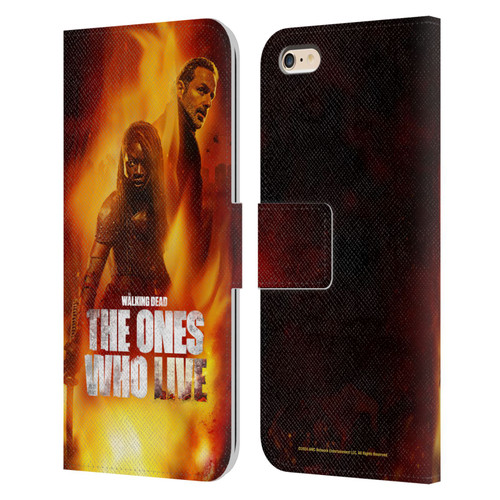 The Walking Dead: The Ones Who Live Key Art Poster Leather Book Wallet Case Cover For Apple iPhone 6 Plus / iPhone 6s Plus