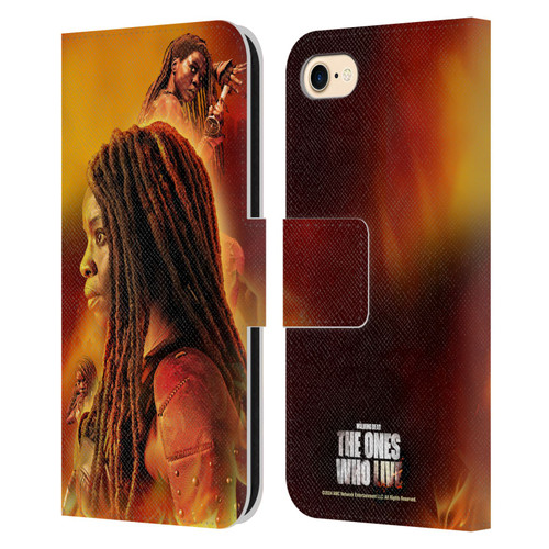 The Walking Dead: The Ones Who Live Key Art Michonne Leather Book Wallet Case Cover For Apple iPhone 7 / 8 / SE 2020 & 2022