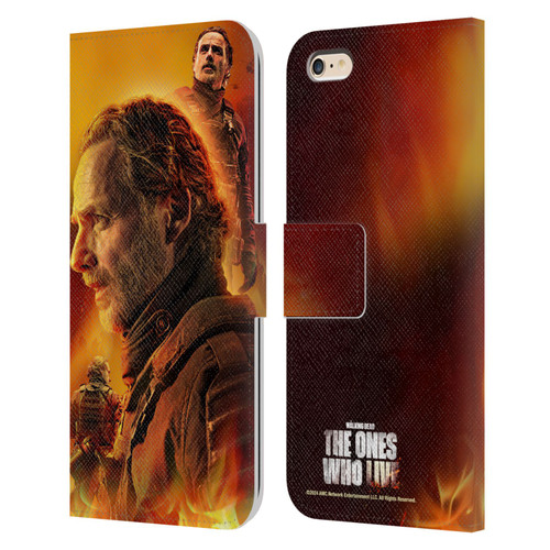 The Walking Dead: The Ones Who Live Key Art Rick Leather Book Wallet Case Cover For Apple iPhone 6 Plus / iPhone 6s Plus