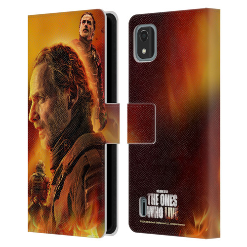 The Walking Dead: The Ones Who Live Key Art Rick Leather Book Wallet Case Cover For Nokia C2 2nd Edition