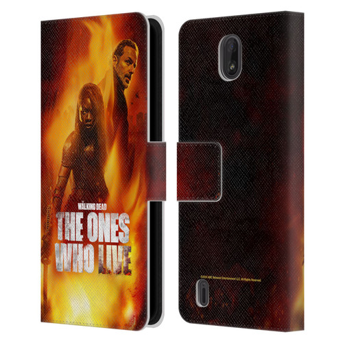 The Walking Dead: The Ones Who Live Key Art Poster Leather Book Wallet Case Cover For Nokia C01 Plus/C1 2nd Edition