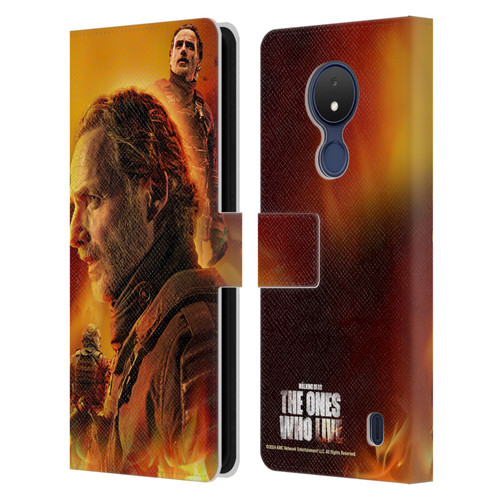 The Walking Dead: The Ones Who Live Key Art Rick Leather Book Wallet Case Cover For Nokia C21