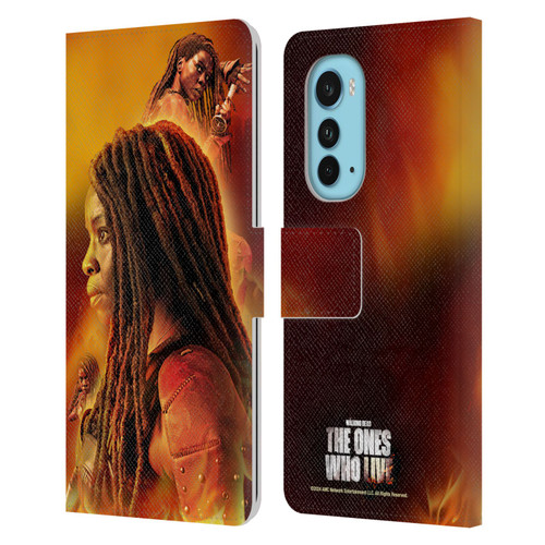 The Walking Dead: The Ones Who Live Key Art Michonne Leather Book Wallet Case Cover For Motorola Edge (2022)