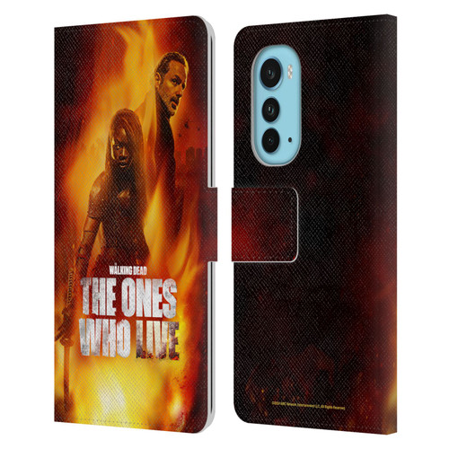 The Walking Dead: The Ones Who Live Key Art Poster Leather Book Wallet Case Cover For Motorola Edge (2022)